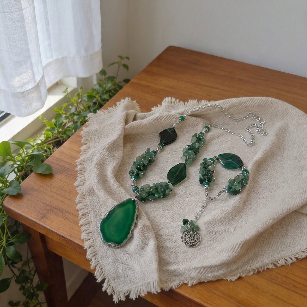 Emerald Queen Agate Set