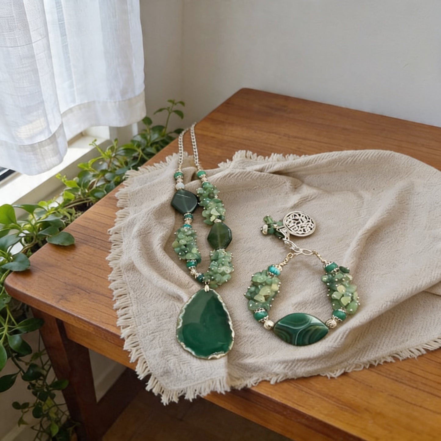 Emerald Queen Agate Set