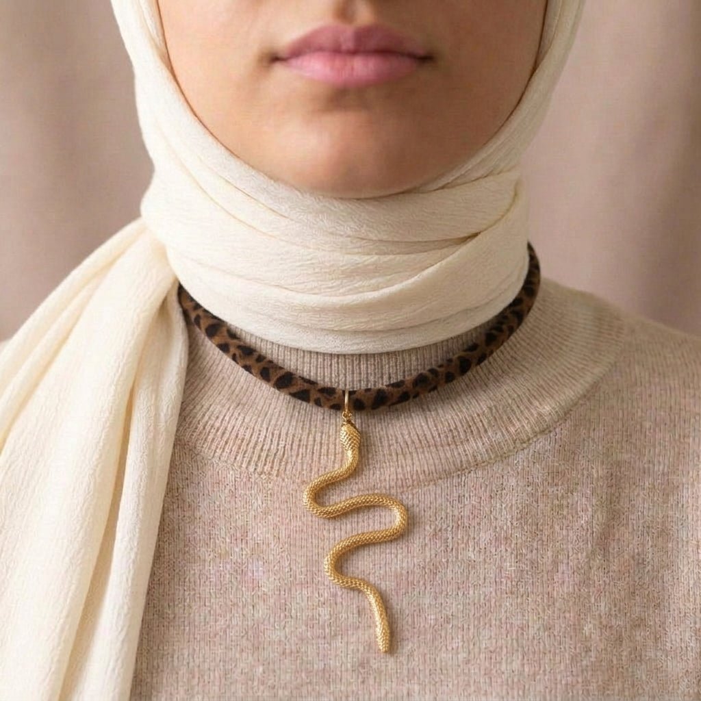 Antique Glow Choker - Boho Style
