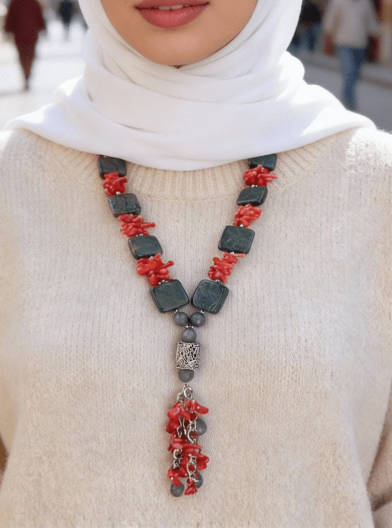 قلادة رهام - أحجار العقيق