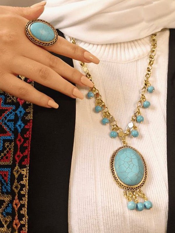 Delicate Leen Set - Turquoise Stone