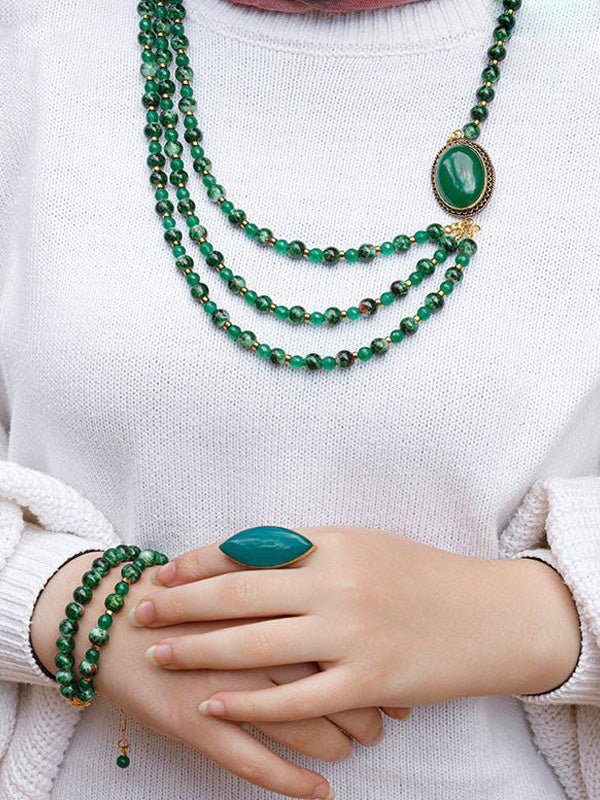 Delicate Verde Set - Agate