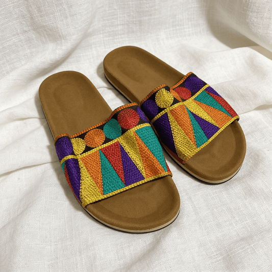 Lana Handmade Slippers - Leather