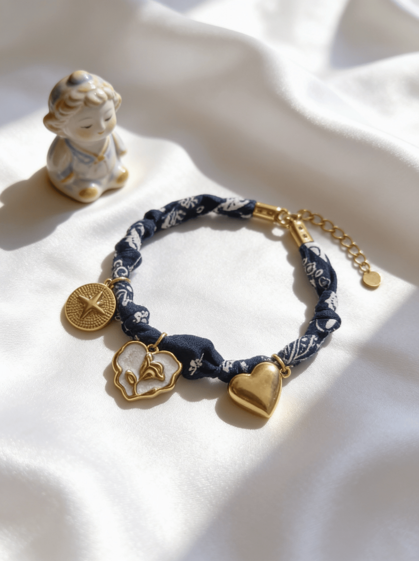 Mirna Bracelet - Satin & Stainless Steel