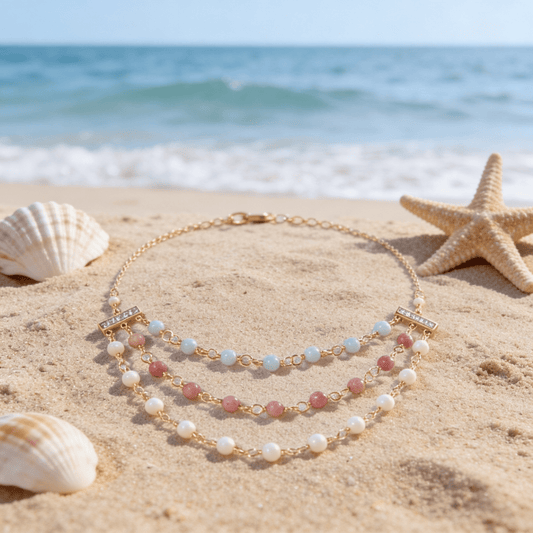Sunset Pearl Necklace