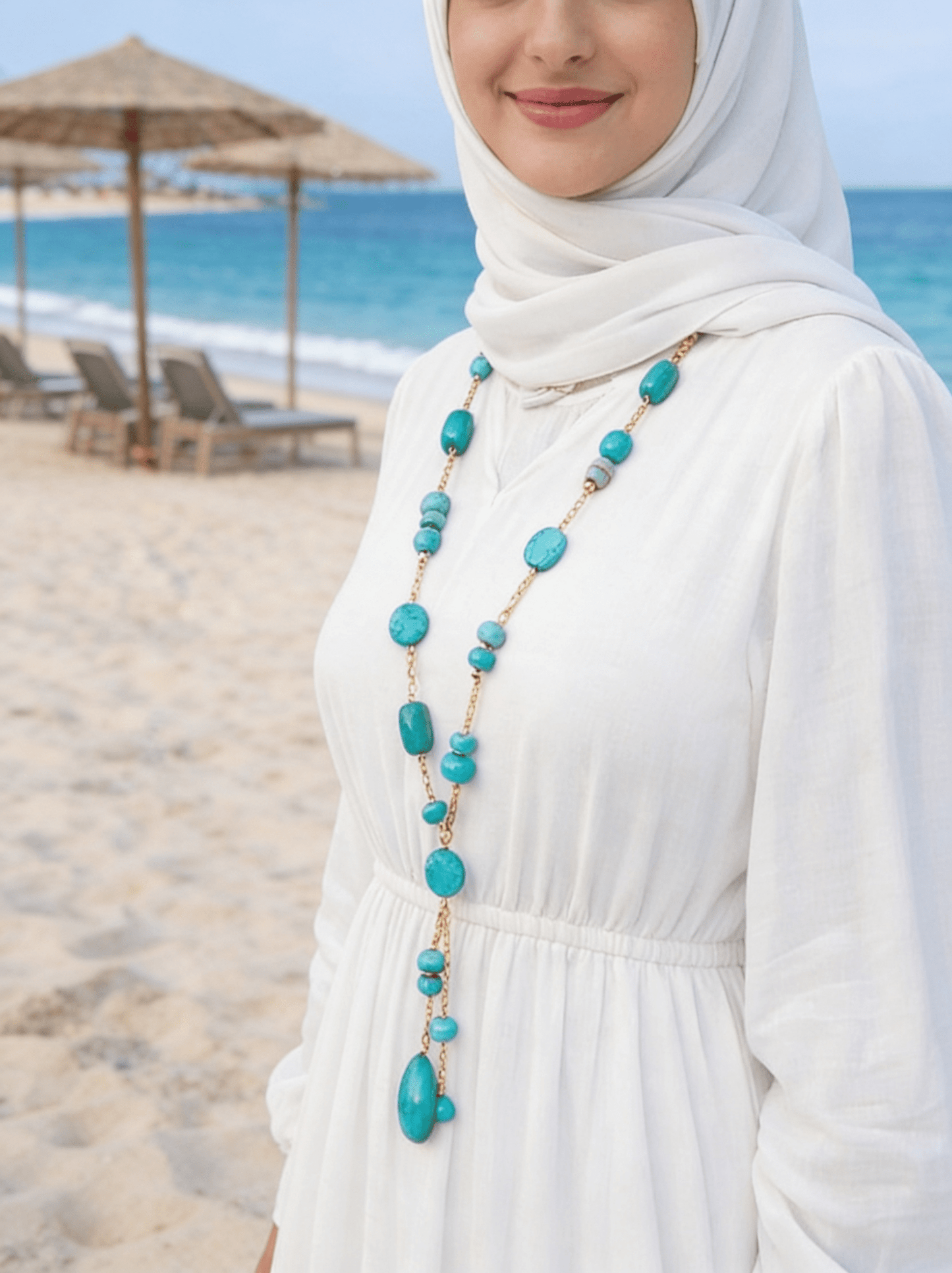 Aqua Waves Necklace