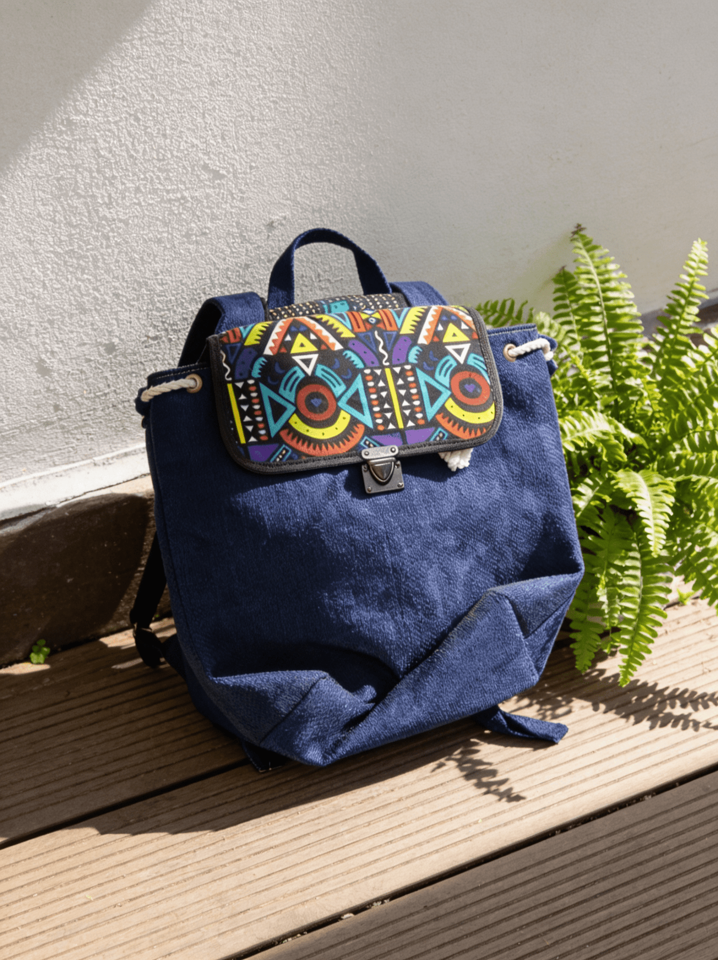 Sara Africa Bag - Linen Back pack