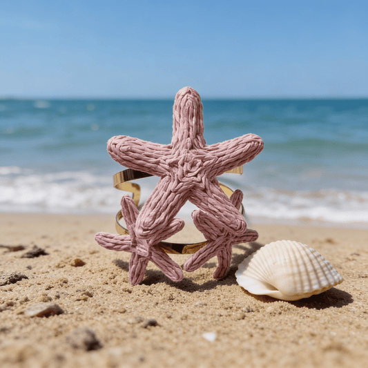 Pink Star Bangle  - Stainless Steel