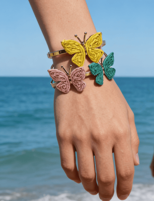 Butterfly Bangle  - Stainless Steel