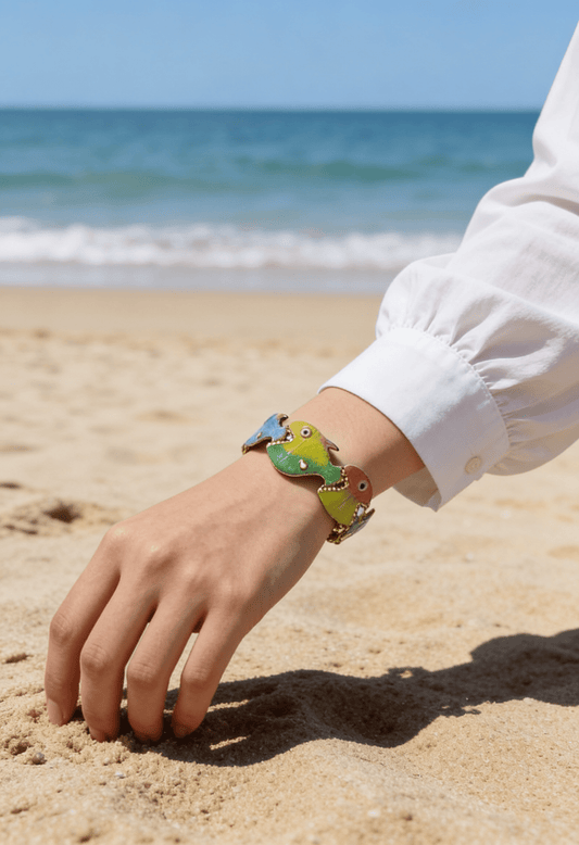 Fish Bangle - Stainless Steel