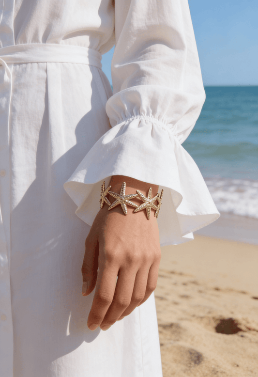 Starfish Bangle - Stainless Steel