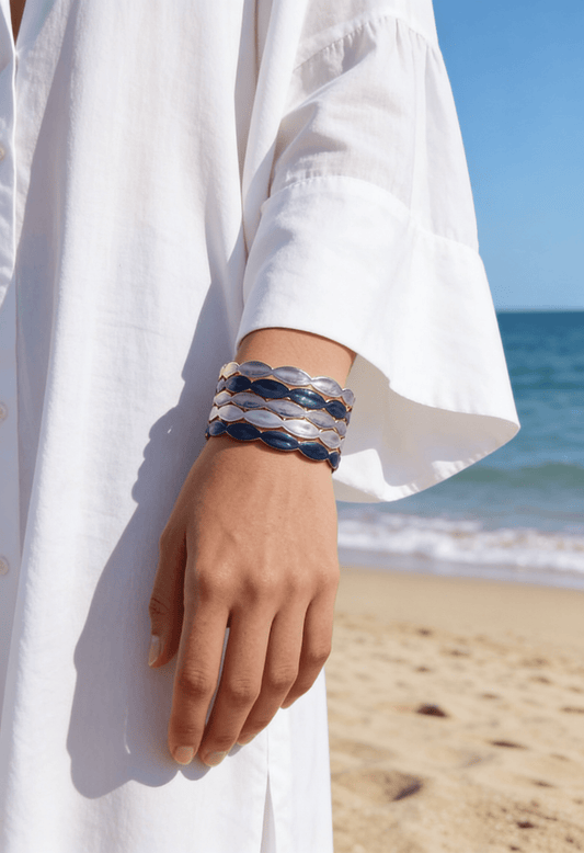 Amwaj Bangle - Stainless Steel