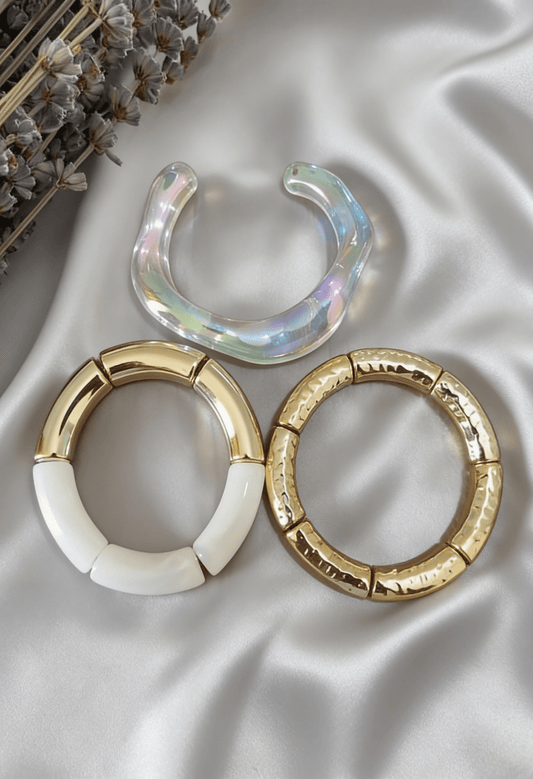 Happy Vibes Bracelet Set - Boho Style