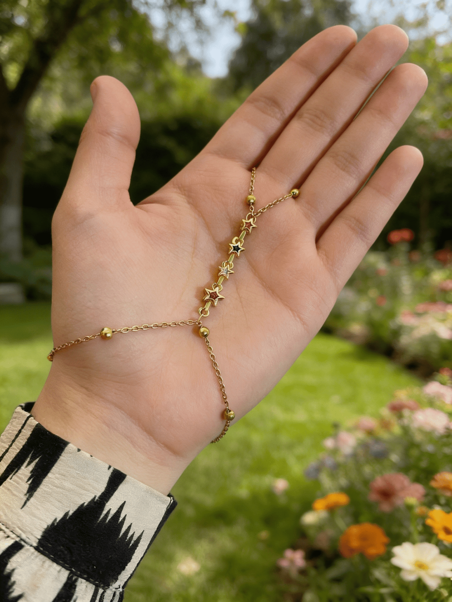 Hamsa Hand Kaff - Stainless Steel