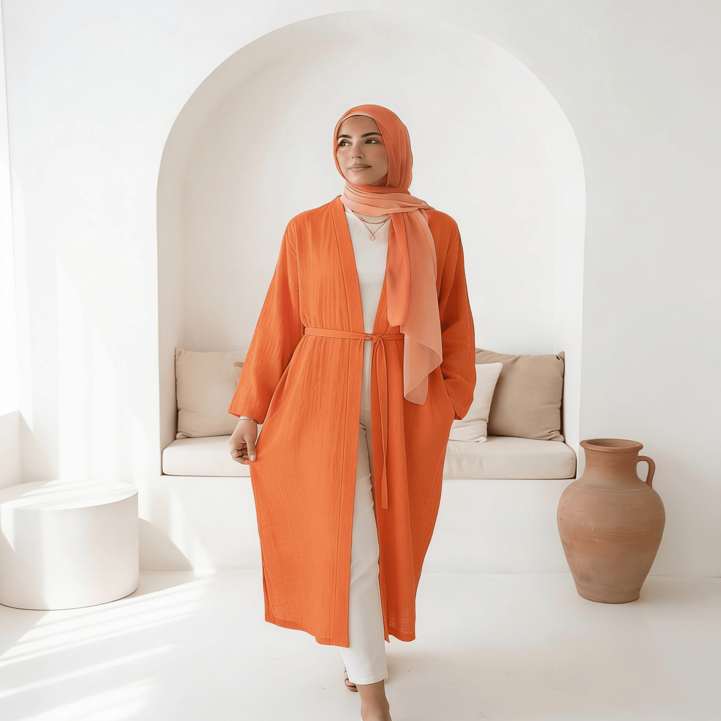 Effortless Chic Cardigan - Crinkle Linen
