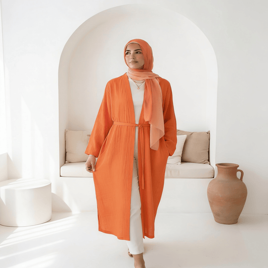 Effortless Chic Cardigan - Crinkle Linen
