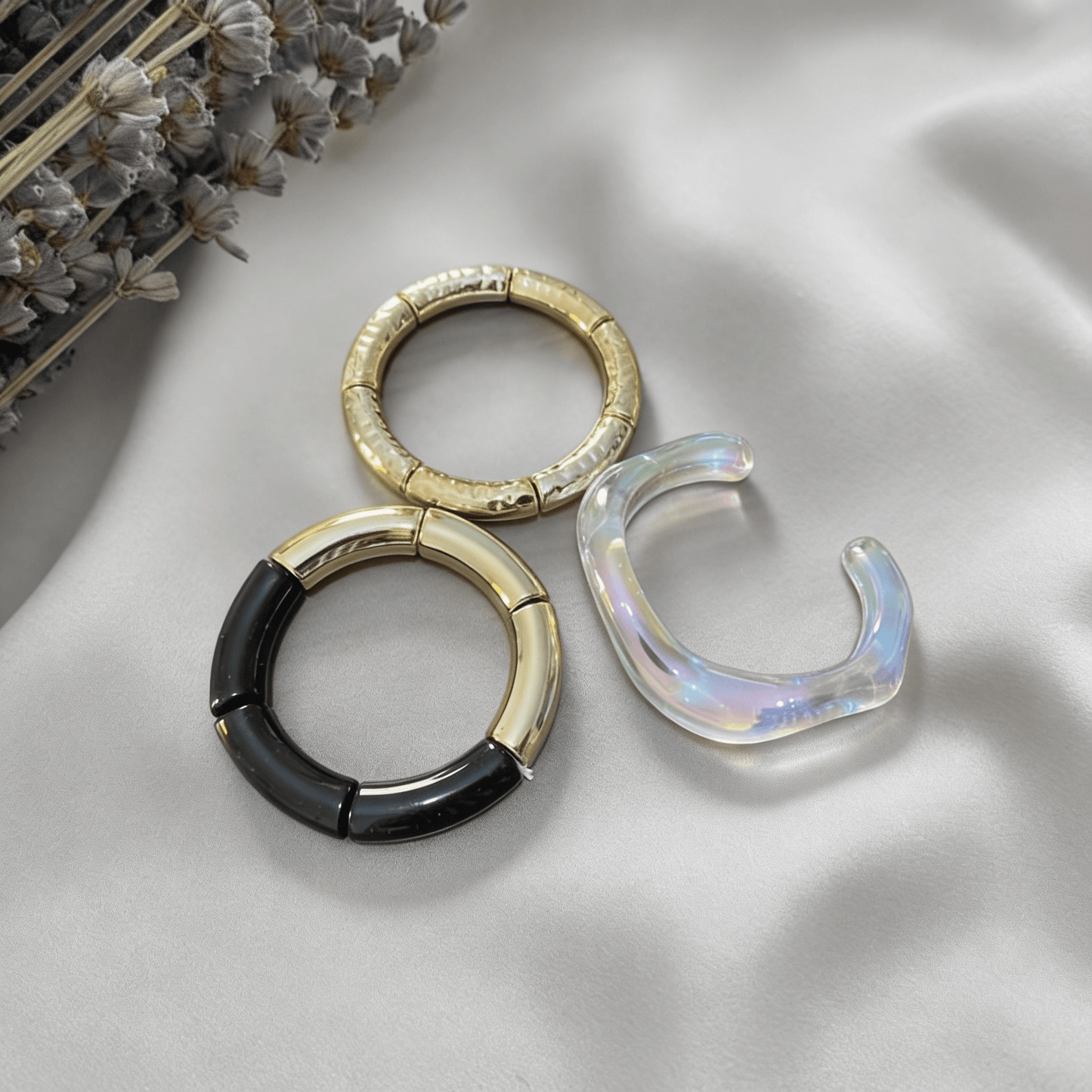 Happy Vibes Bracelet Set - Boho Style