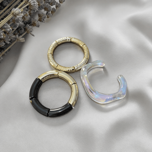Happy Vibes Bracelet Set - Boho Style