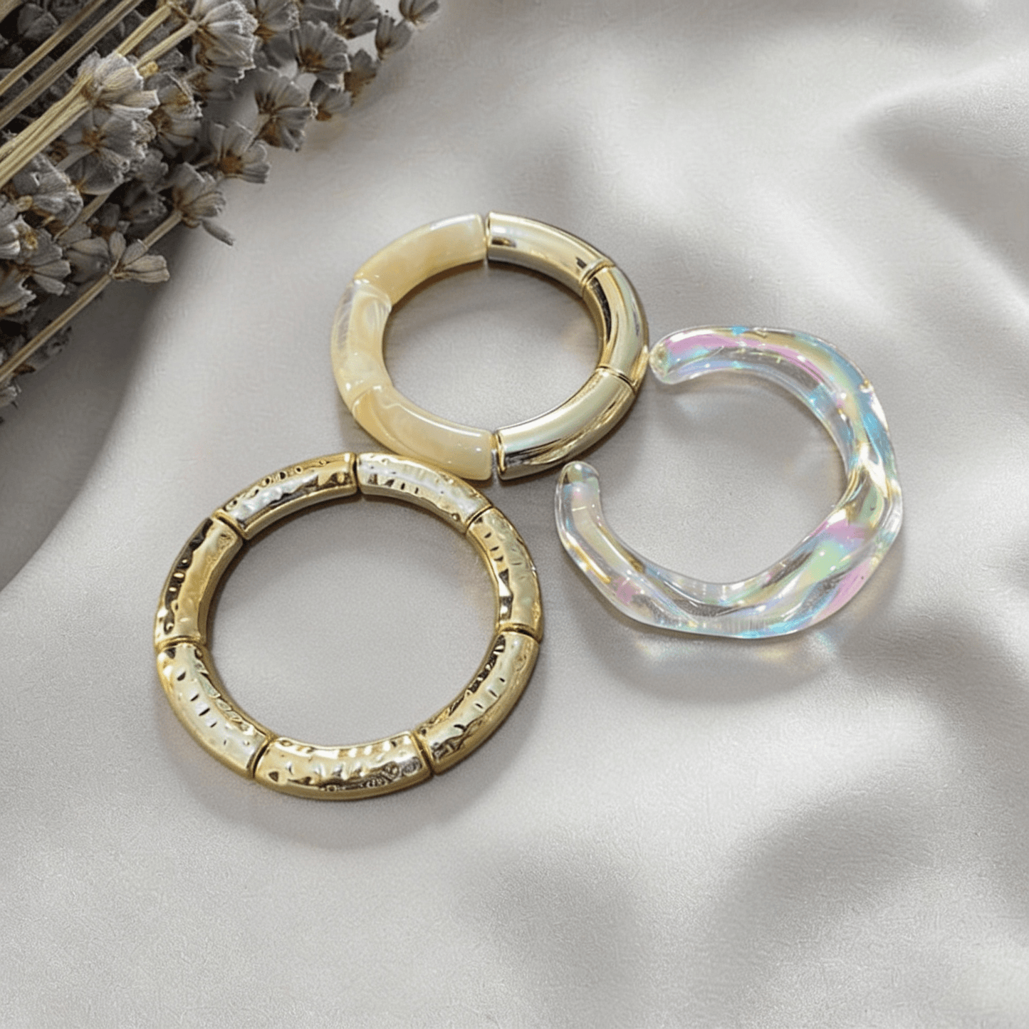 Happy Vibes Bracelet Set - Boho Style