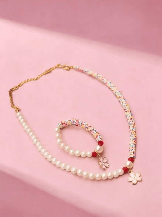 Taia Kids Set - Pearl And Rubber Stone