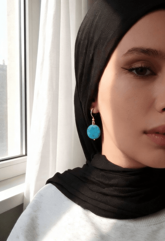 Dana Earrings - Turquoise Stone