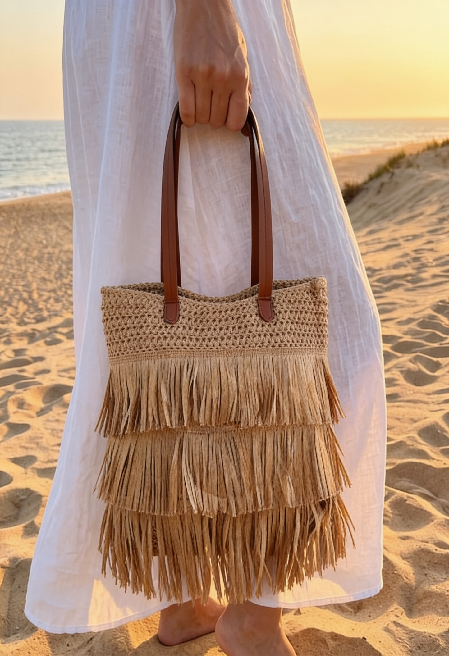 Zahra Handmade Bag - Wicker