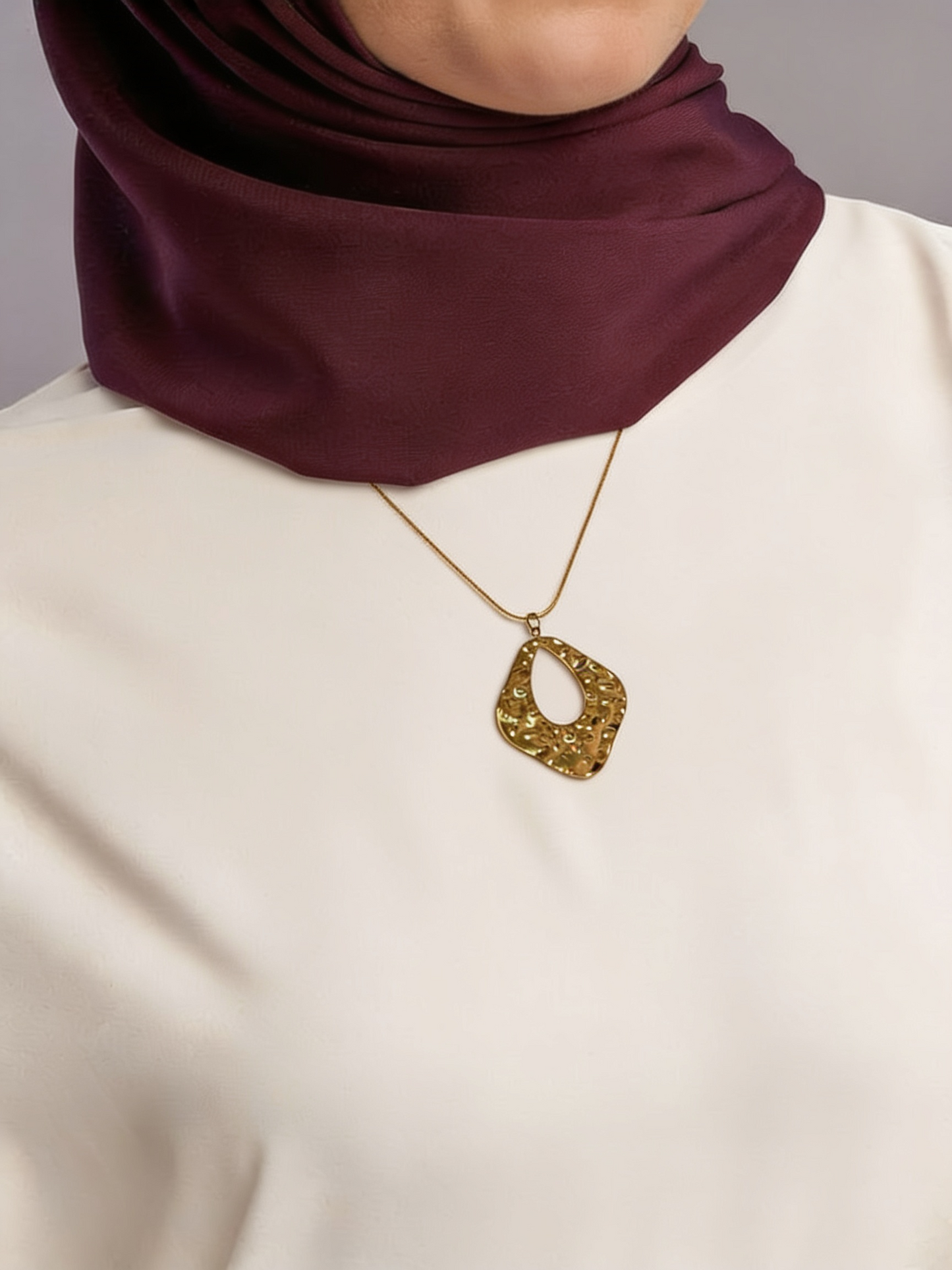 Ruby Necklace - Stainless Steel