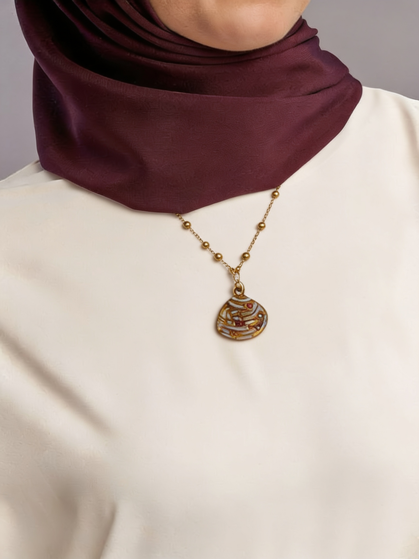 Rose Necklace - Stainless Steel