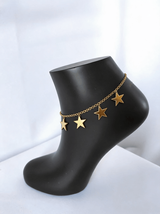 Star Anklet - Stainless Steel