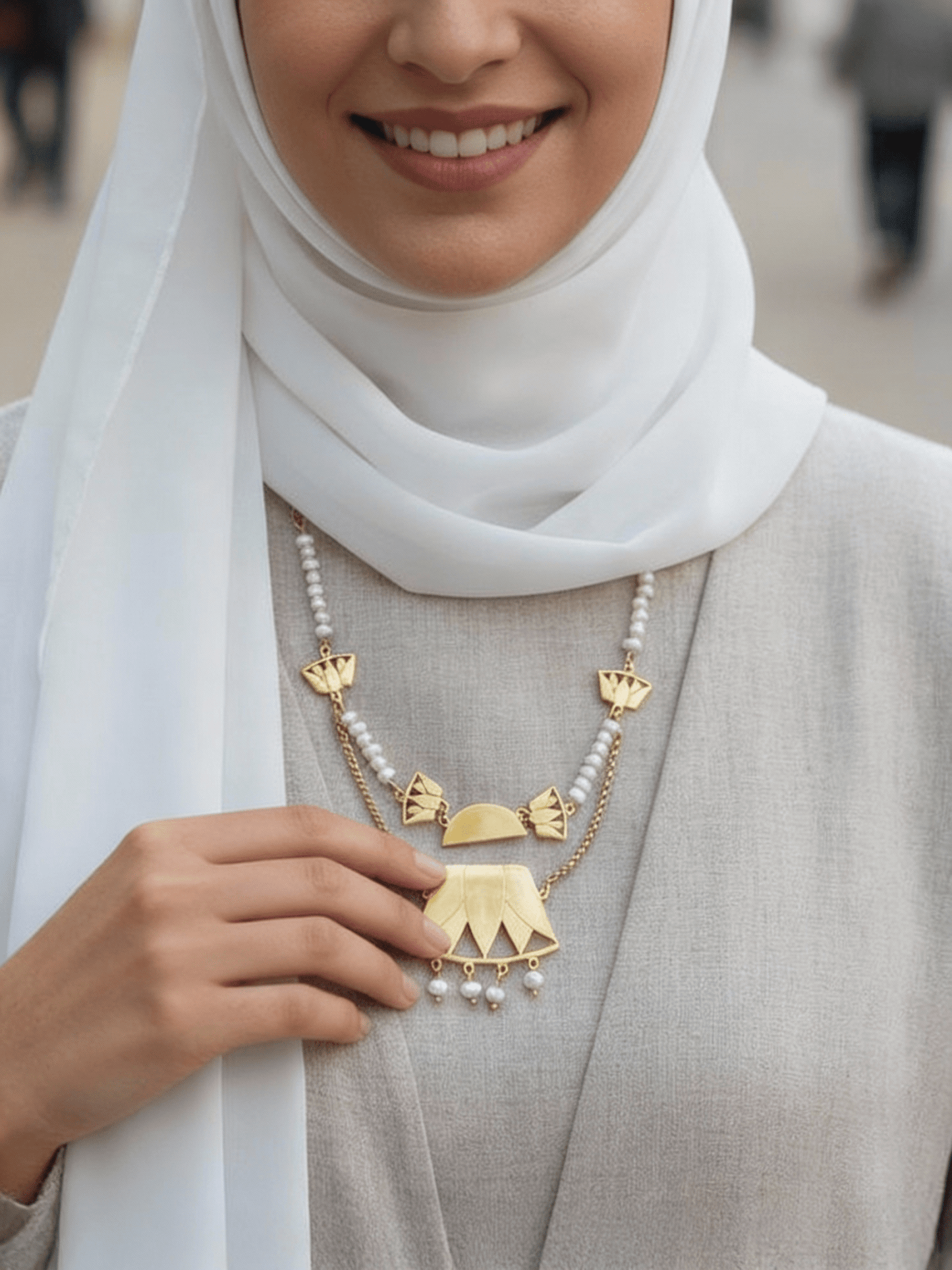 Lotus Necklace - Gold Plated