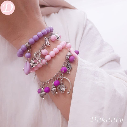 Dalia Pink And Purple Bracelets