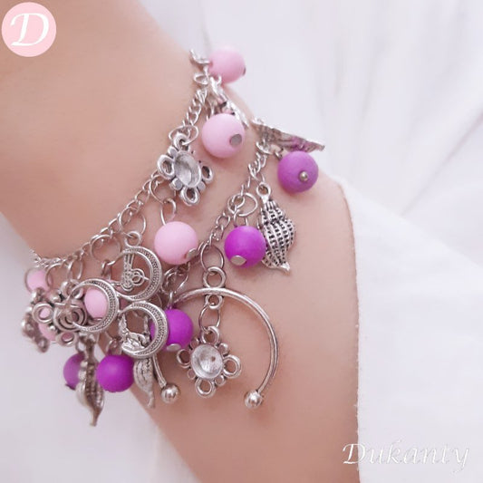 Sara Pink And Purple Bracelets