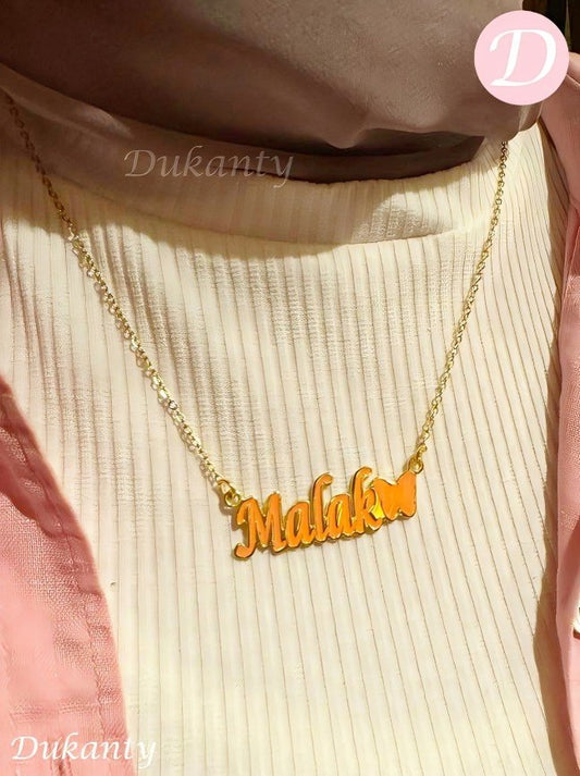 Malak Customized Necklace - Gold Plated