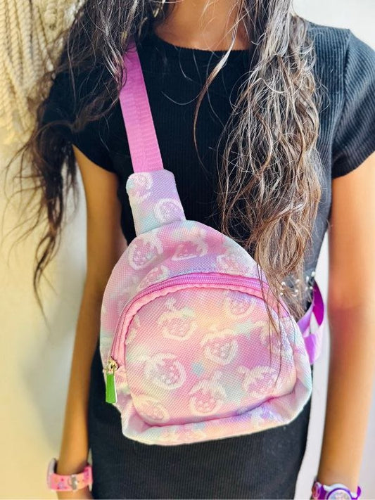 Purple Kids Cross Bag - Fiber