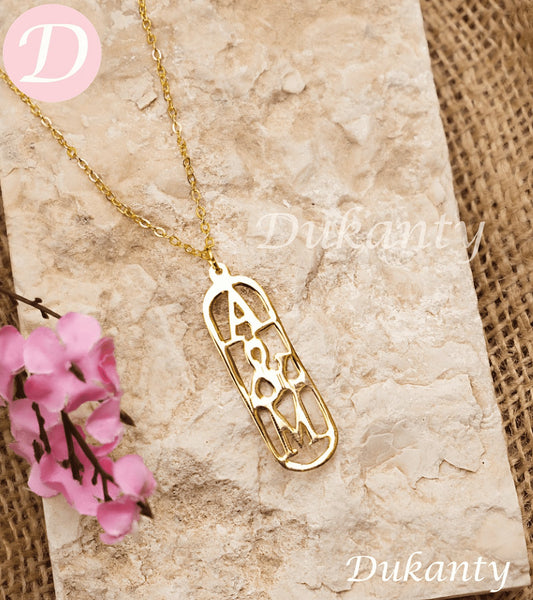 Thuraya Customized Necklace - Gold Plated