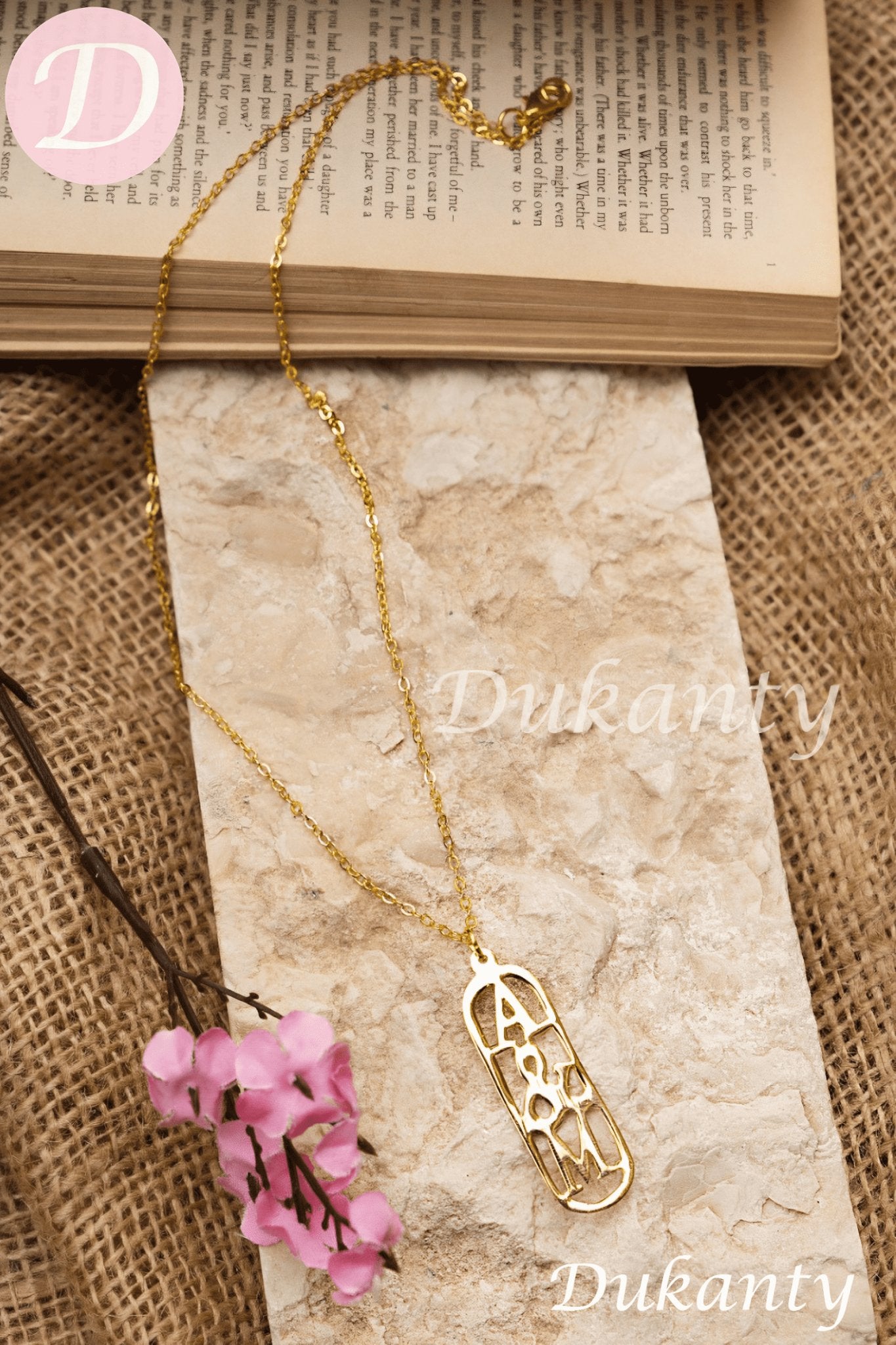 Thuraya Customized Necklace - Gold Plated