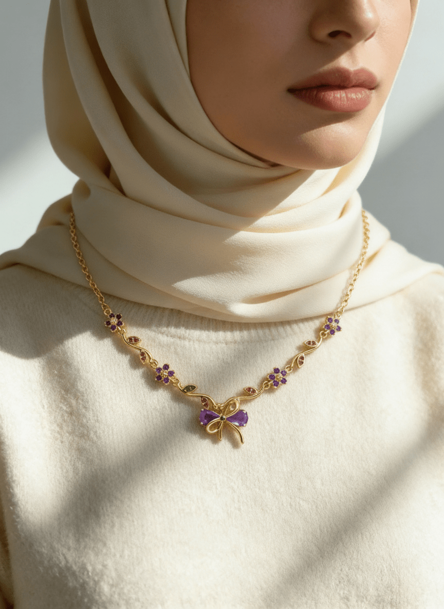 قلادة الفراشة - ستانلس ستيل