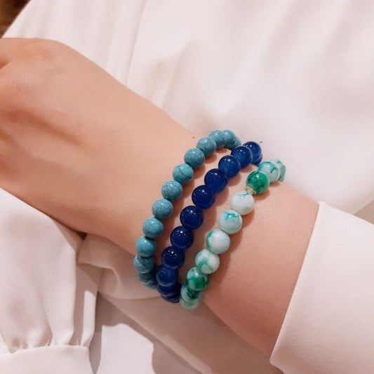 Noureen Bracelets Set - Turquoise and Agate