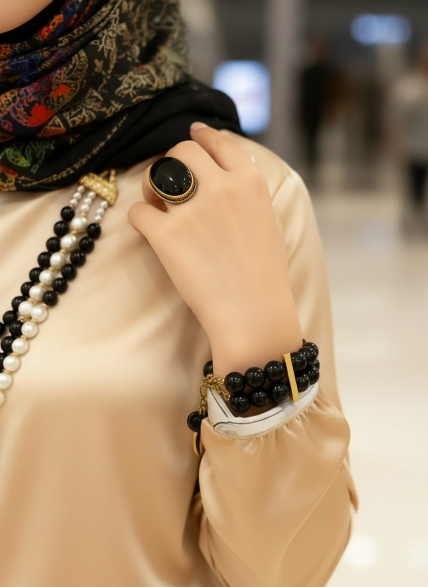 Sama Elegant Set Pearl & Marjan