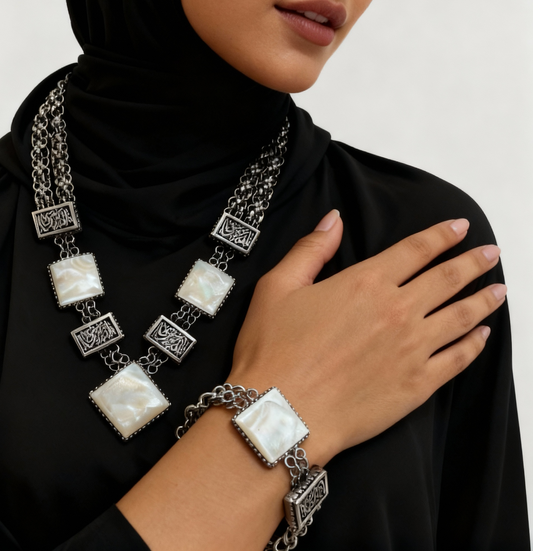Ghada Set - Silver Plated
