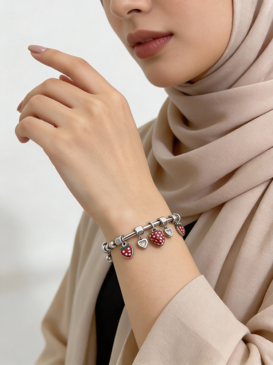 Aliaa Bracelet - Stainless Silver Plated