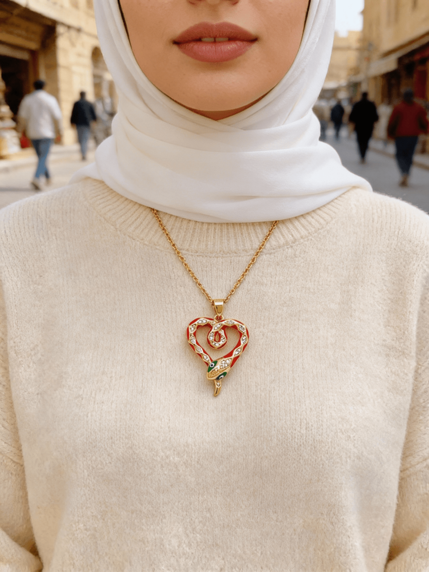Habiba Necklace - Stainless Gold Plated