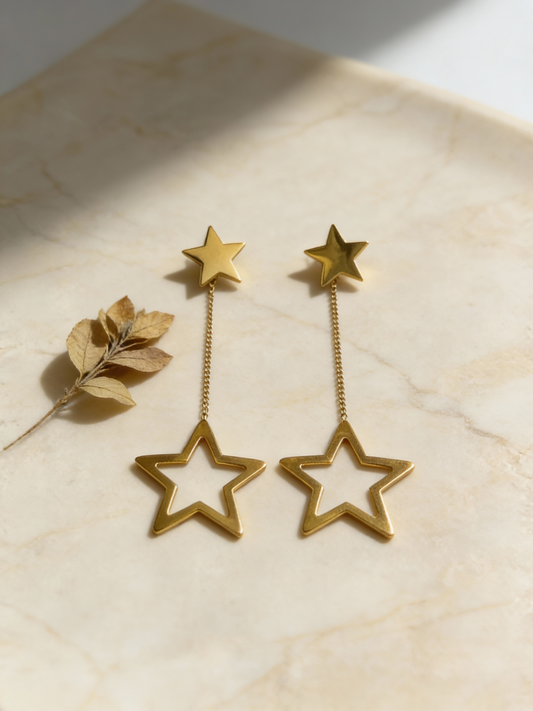 Delicate Stars Earrings - Stainless Steel