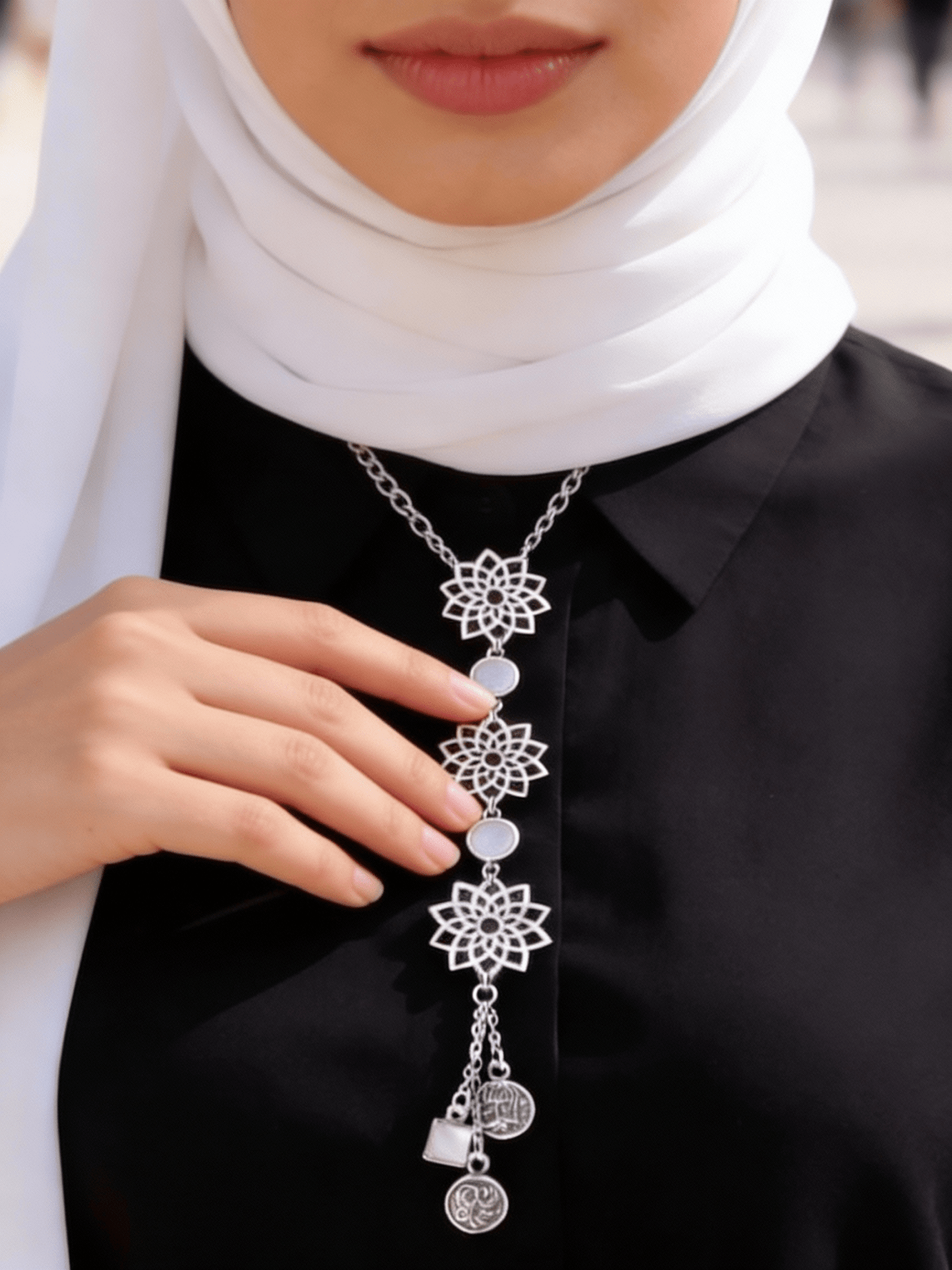 قلادة سما - فضة خالصة