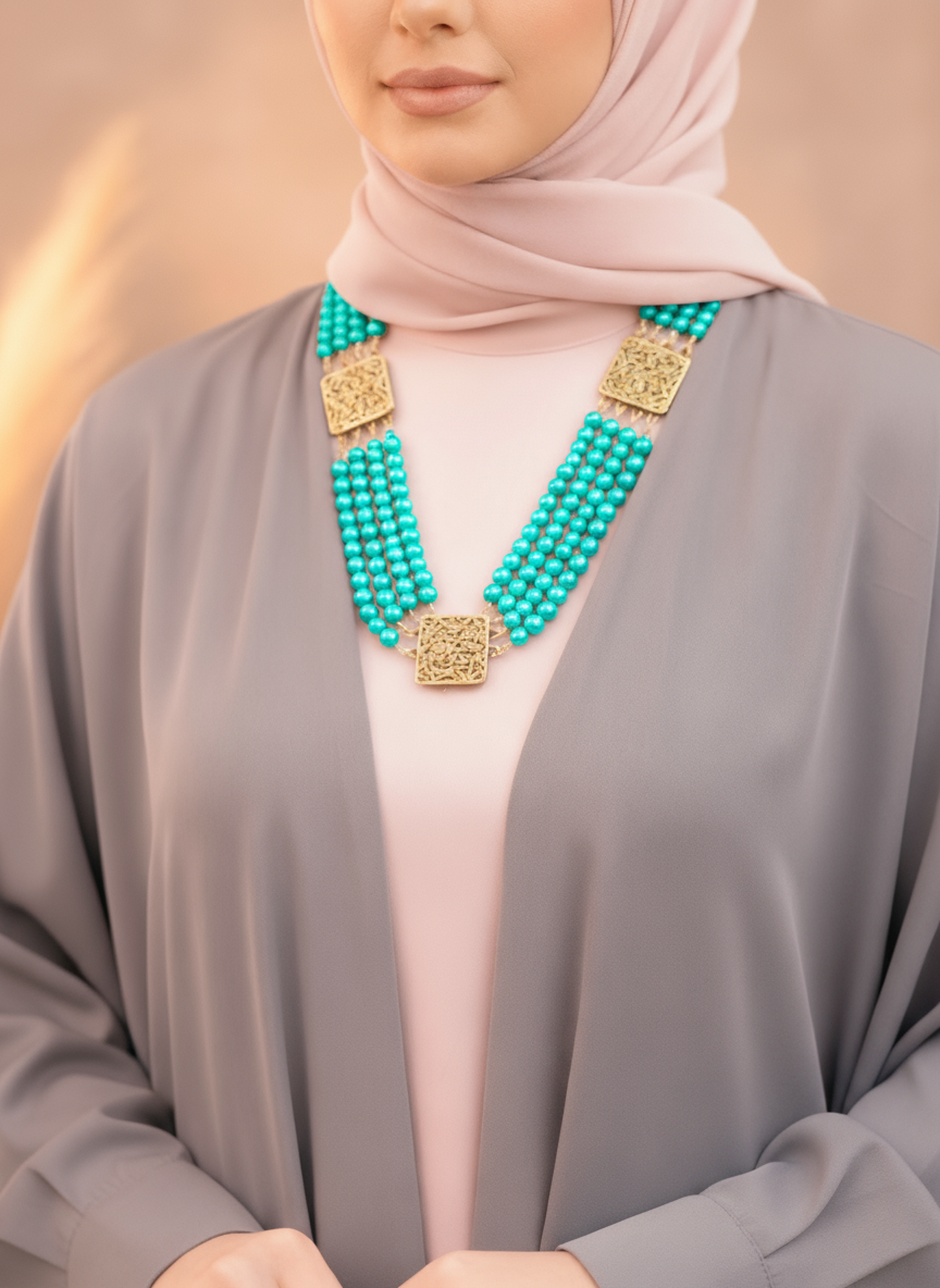 The Turquoise Luna Necklace