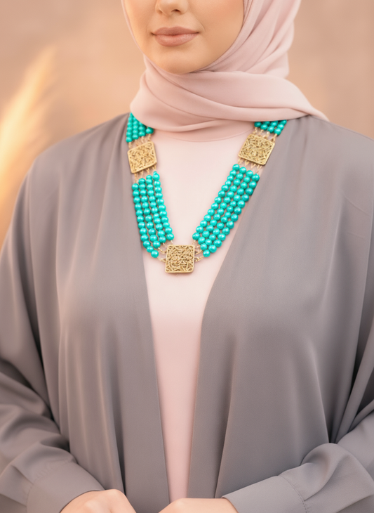 The Turquoise Luna Necklace