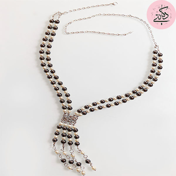 The royal Elegant Set - Pearl with Hematite Stone