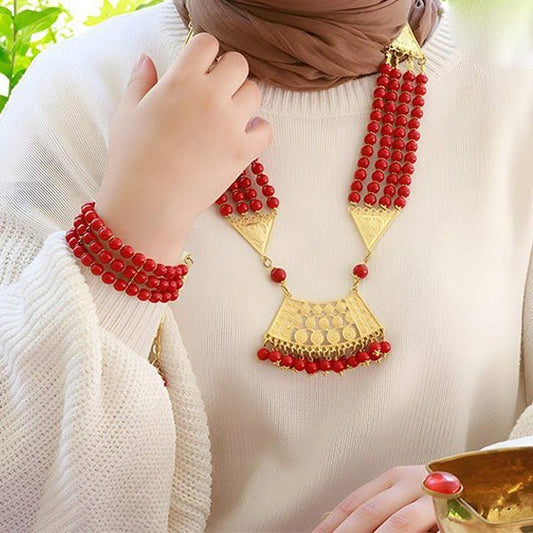 Bedouin Set - Red Coral