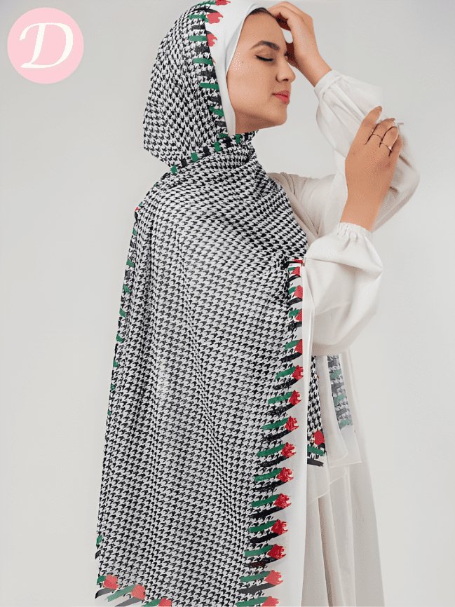 Elham Scarf - Crepe Digital