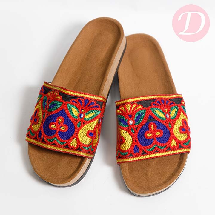 Aya Folklore Slippers - Leather